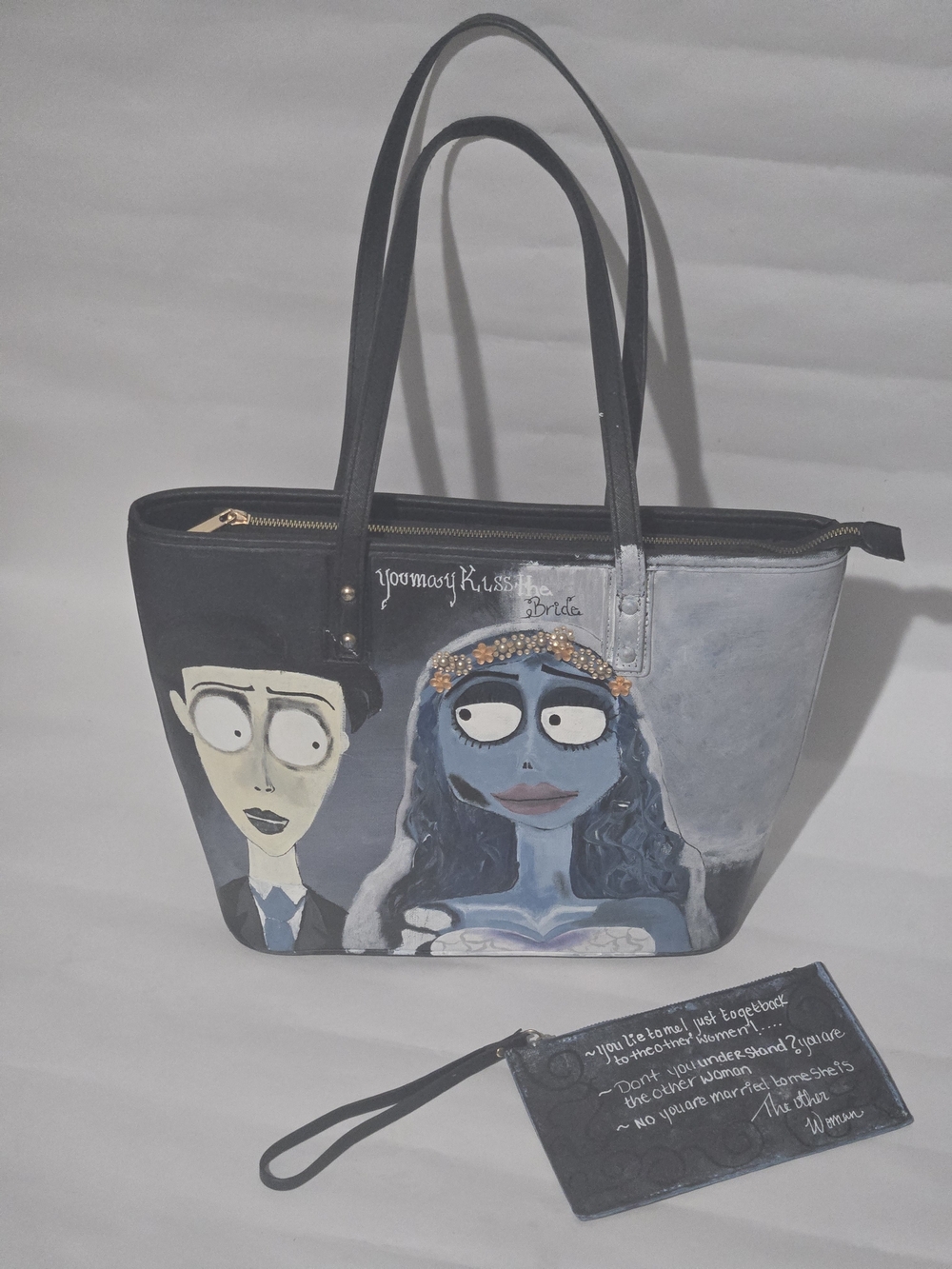 Hand-Painted Corps Bride Tote Bag